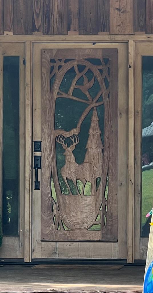 Hand Carved Front door 